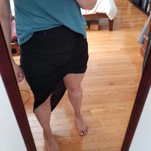 Asymmetrical Black Skirt